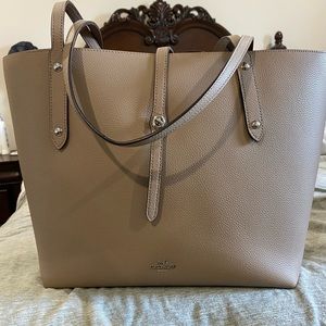 COACH Tote (Gold/Taupe Oxblood)